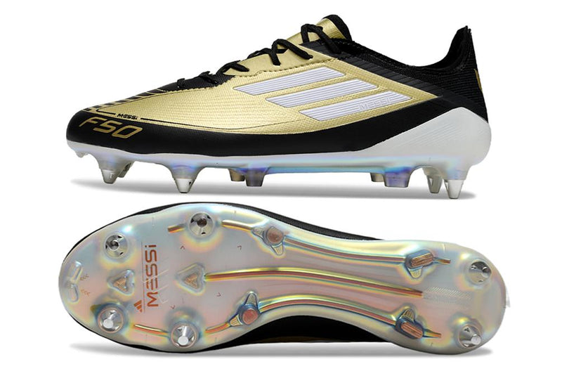 Chuteira Adidas F50 Messi Gold - (TRAVA MISTA)
